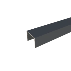 Profil inchidere lamela gard, 20x20mm, Aluminiu