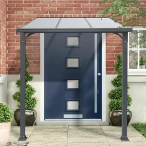 Copertina tip pergola pavilion din aluminiu STRONG, Dimensiune 1500 x 2190mm, Culoare policarbonat: Transparent