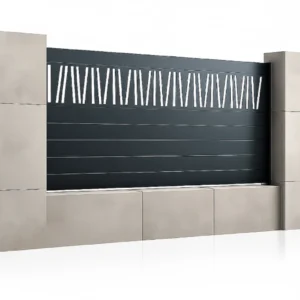 Gard metalic din aluminiu, model Neptun, 2000x1800mm