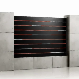 Gard metalic din aluminiu, model Ragnar, 2000x1500