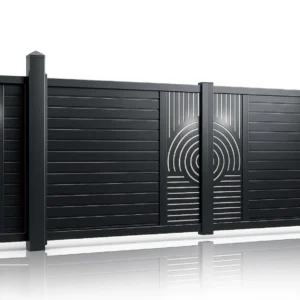 Set porti metalice din aluminiu, gri antracit, model Sahara