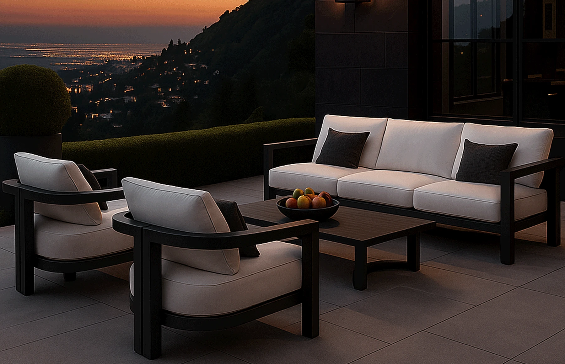 Set mobilier premium din aluminiu, pentru terasa/gradina/balcon, model Parma - imagine 13