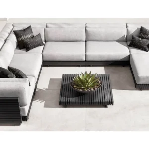 Set mobilier premium din aluminiu, pentru terasa/gradina/balcon, model Kyoto SIGMA