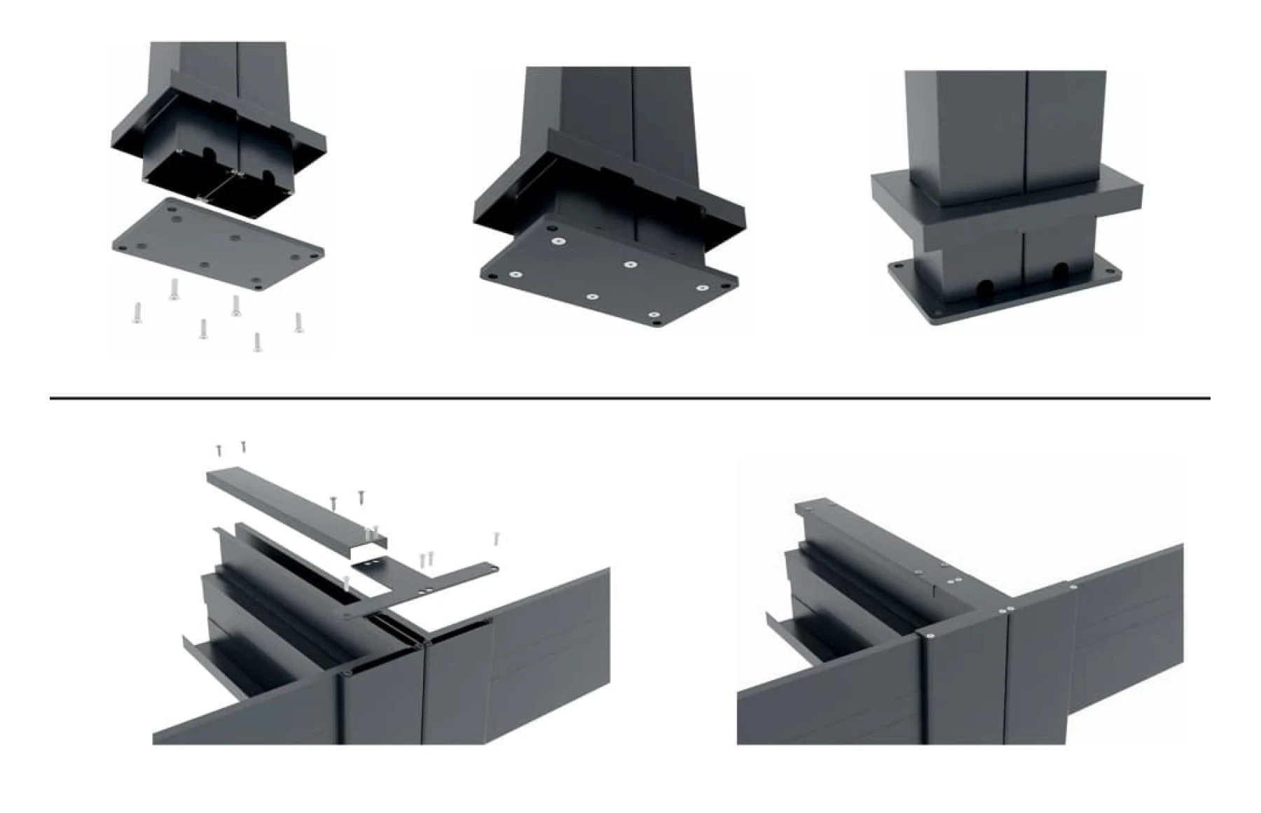 Kit Prelungire pentru Pergola X, Lungime 4000 mm - Extindere Modulara pentru Pergole