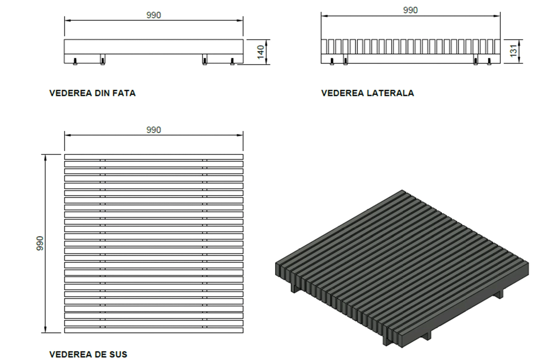 Set mobilier premium din aluminiu, pentru terasa/gradina/balcon, model Kyoto ALFA - imagine 17