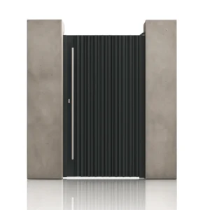 Poarta pietonala metalica din aluminiu 1000x2000mm, gri antracit, model Imperia