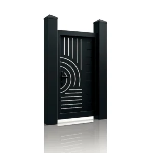 Poarta pietonala metalica din aluminiu 900x1800mm, gri antracit, model Sahara