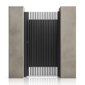 Poarta pietonala metalica din aluminiu 1000x2000mm, gri antracit, model Supernova