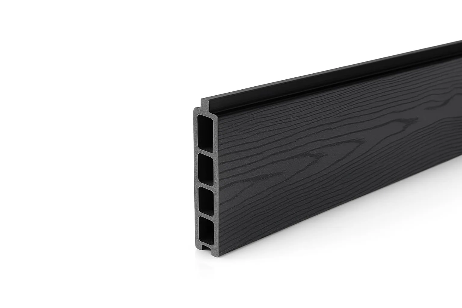 Placă gard WPC cu îmbinare gri, 20x150x4000mm