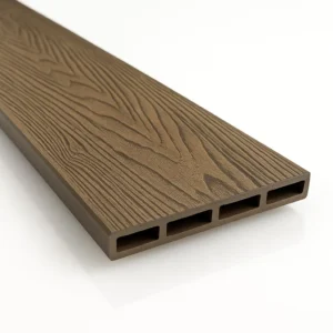 Placă de gard 3D, din compozit de lemn și plastic WPC, culoare maro, 150 x 20 mm, lungime 2m sau 4 m