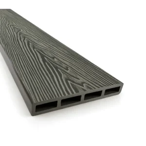 Placă de gard 3D, din compozit de lemn și plastic WPC, culoare gri inchis, 150 x 20 mm, lungime 2m sau 4 m