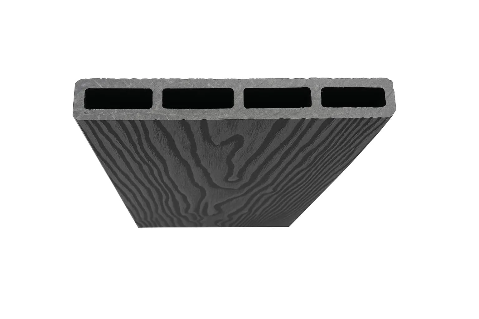 Placă de gard 3D, din compozit de lemn și plastic WPC, culoare gri inchis, 150 x 20 mm, lungime 2m sau 4 m - imagine 6