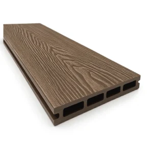 Placa deck terasa WPC 3D, tip pardoseala/dusumea WPC, 145×25 mm, maro lemn