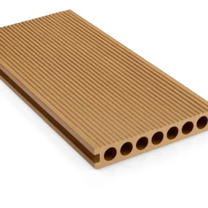 Placa deck 3D WPC bej, gol rotund si rezistenta sporita, 3D. Dimensiune: 150x23mm, Lungime: 3800mm
