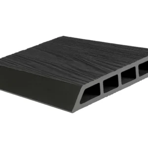 Placa gard WPC forma romb, 3D, culoare Negru, Dimensiune 120x4000mm, Grosime 20.5mm