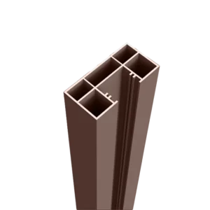 Cadru gard tip C, 1500mm, Multifunctional Ranforsat, 30x60mm, Aluminiu, maro
