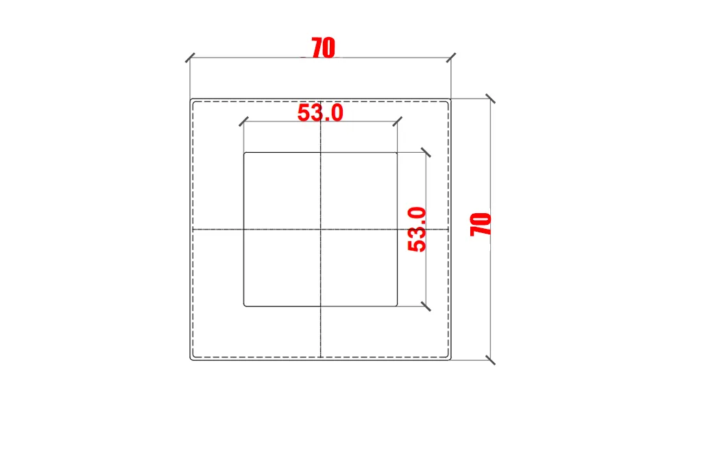 Capac plastic pentru stalp, 70 x 70, Gri Antracit - imagine 3