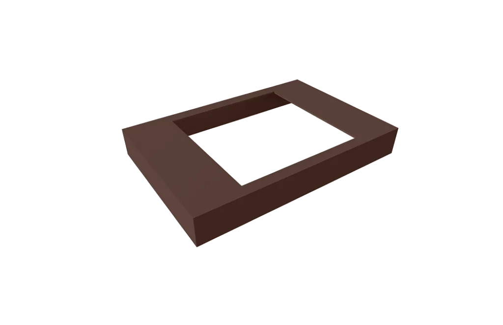 Capac plastic mascare stalp, 90 x 90, Maro