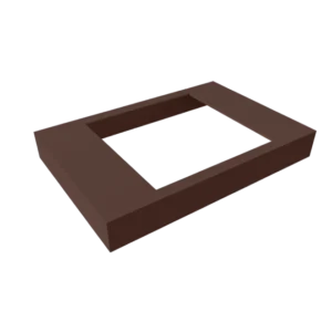 Capac plastic mascare stalp, 70 x 70, Maro